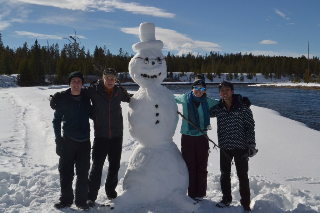 Satoru's first snowman!